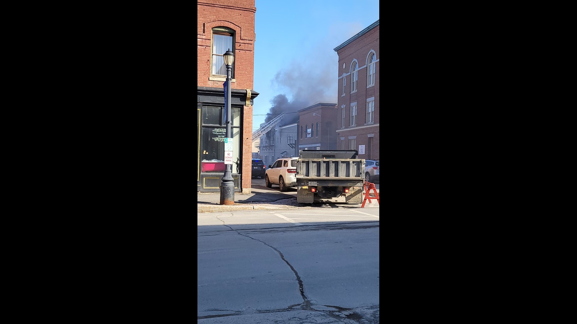 Downtown Houlton apartment building a total loss after fire