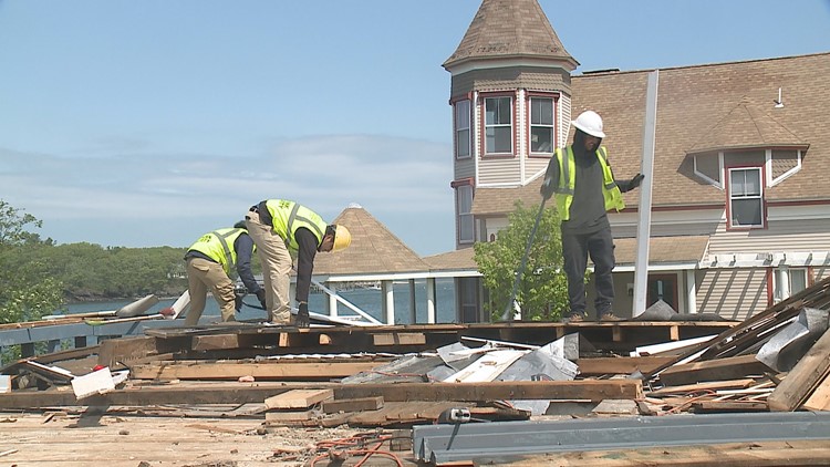 Historic Peaks Island home deconstructed, with reusable materials to be donated