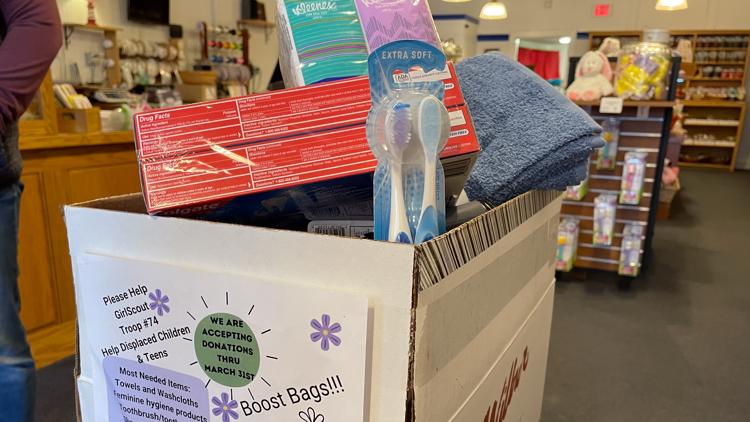 Local Girl Scouts troop creates 'boost bags' to help those in need