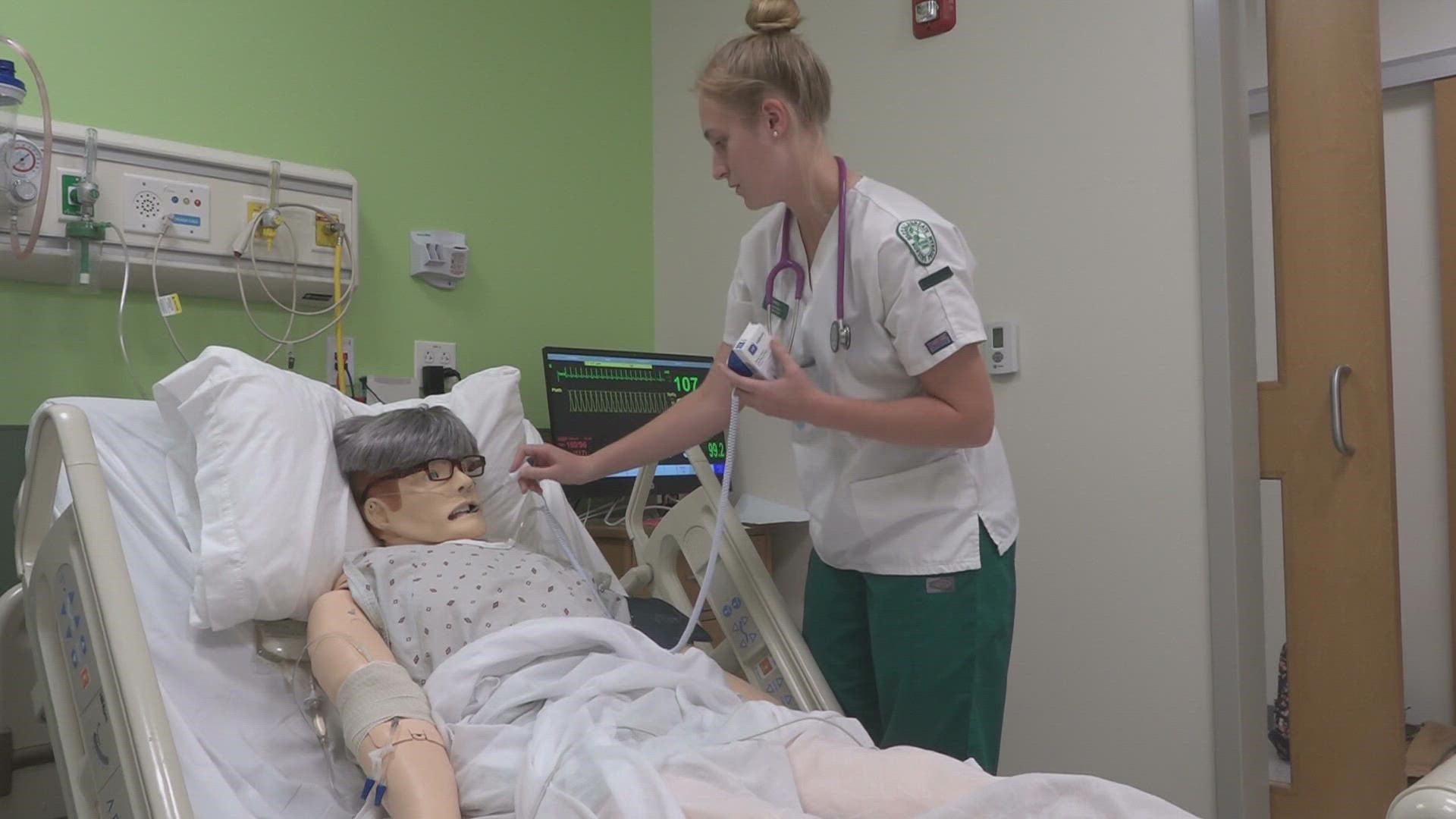 "Husson is really putting all their resources into nursing education right now," Husson's chief nursing administrator said.