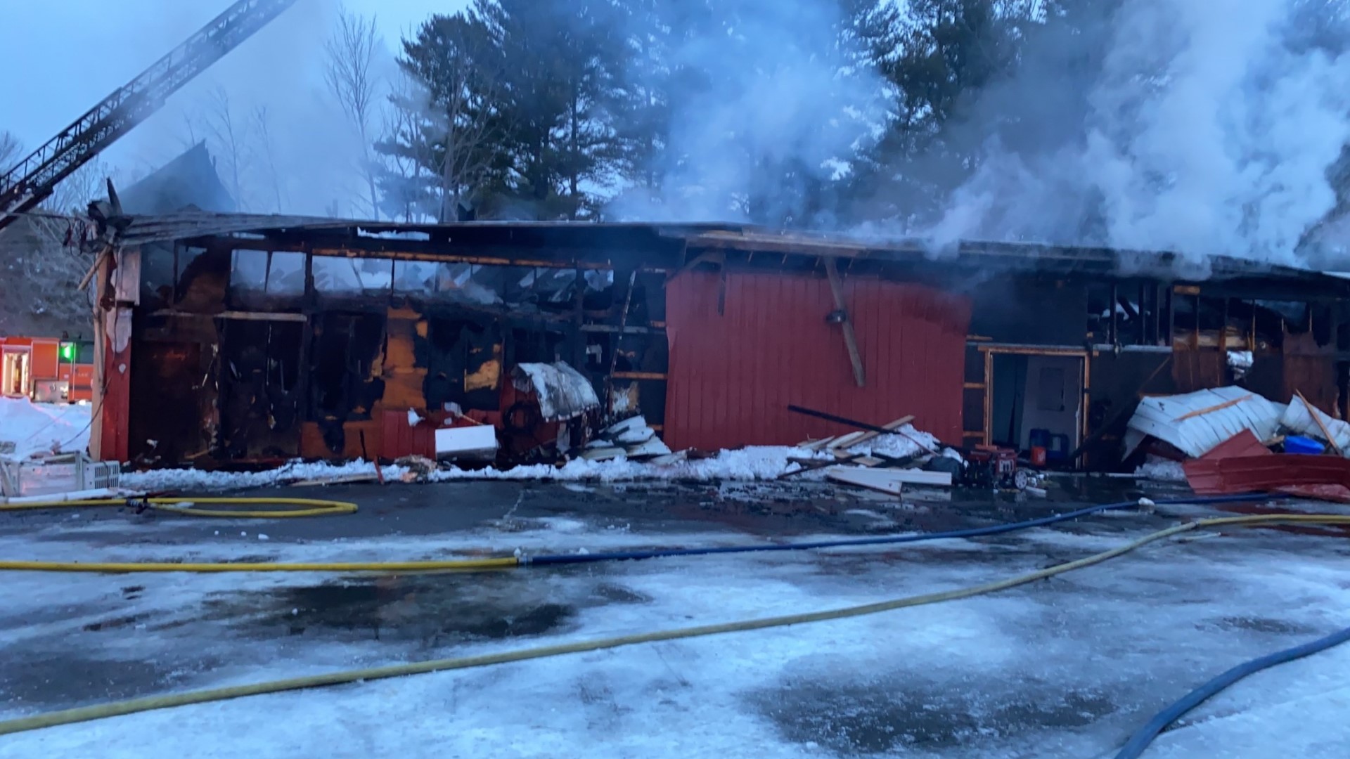 Crews respond to 'difficult' fire at Vassalboro facility