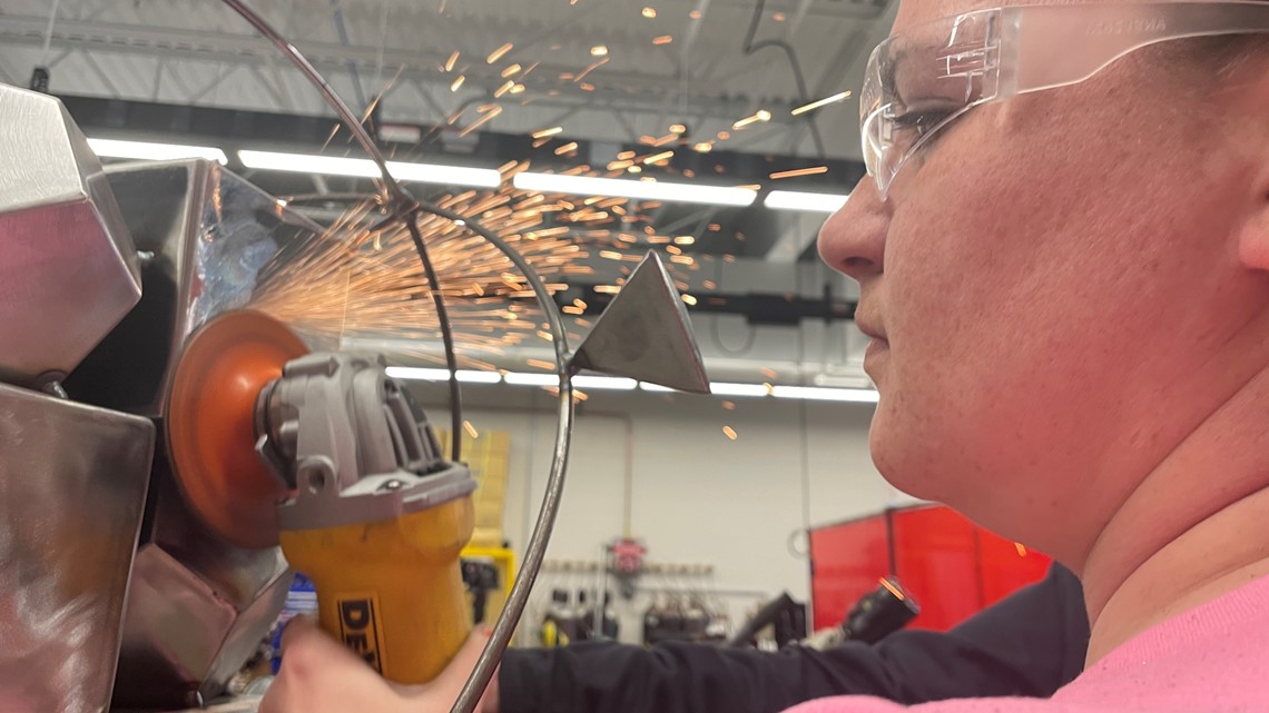 Women welders forge their futures for life after prison, thanks to new CMCC lab