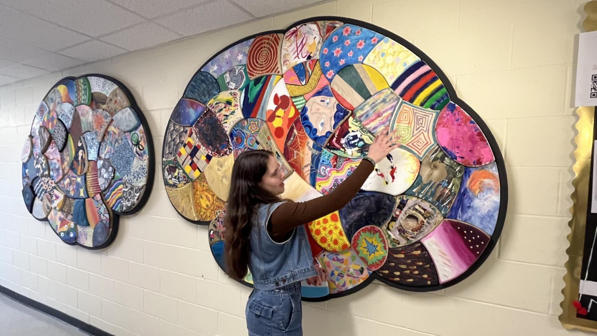 Cape Elizabeth student leads art installation to boost mental health ...