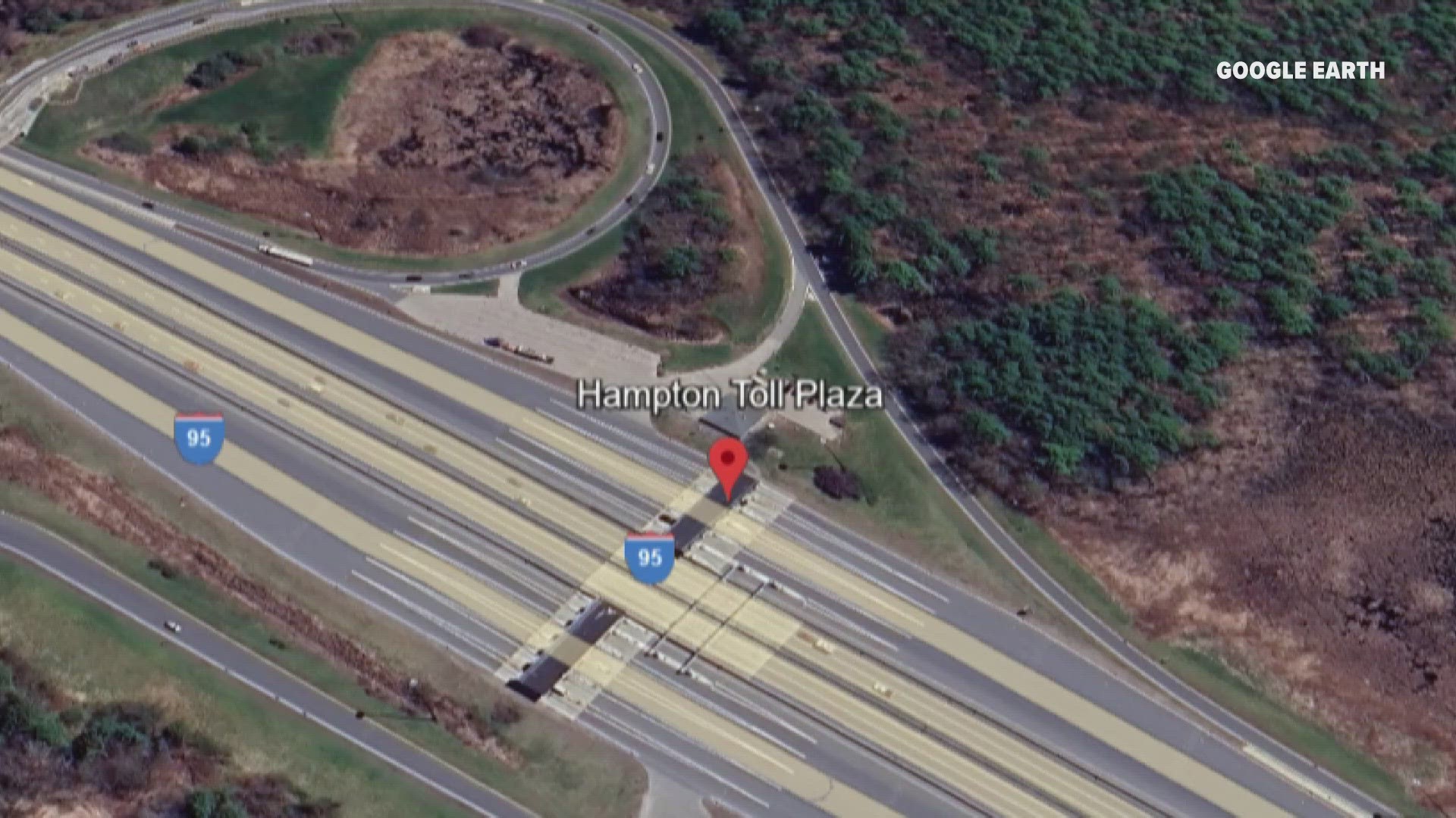 New Hampshire State Police said Patrick Jones "suddenly changed lanes" when approaching the toll plaza, hit a concrete structure, and his truck caught fire.