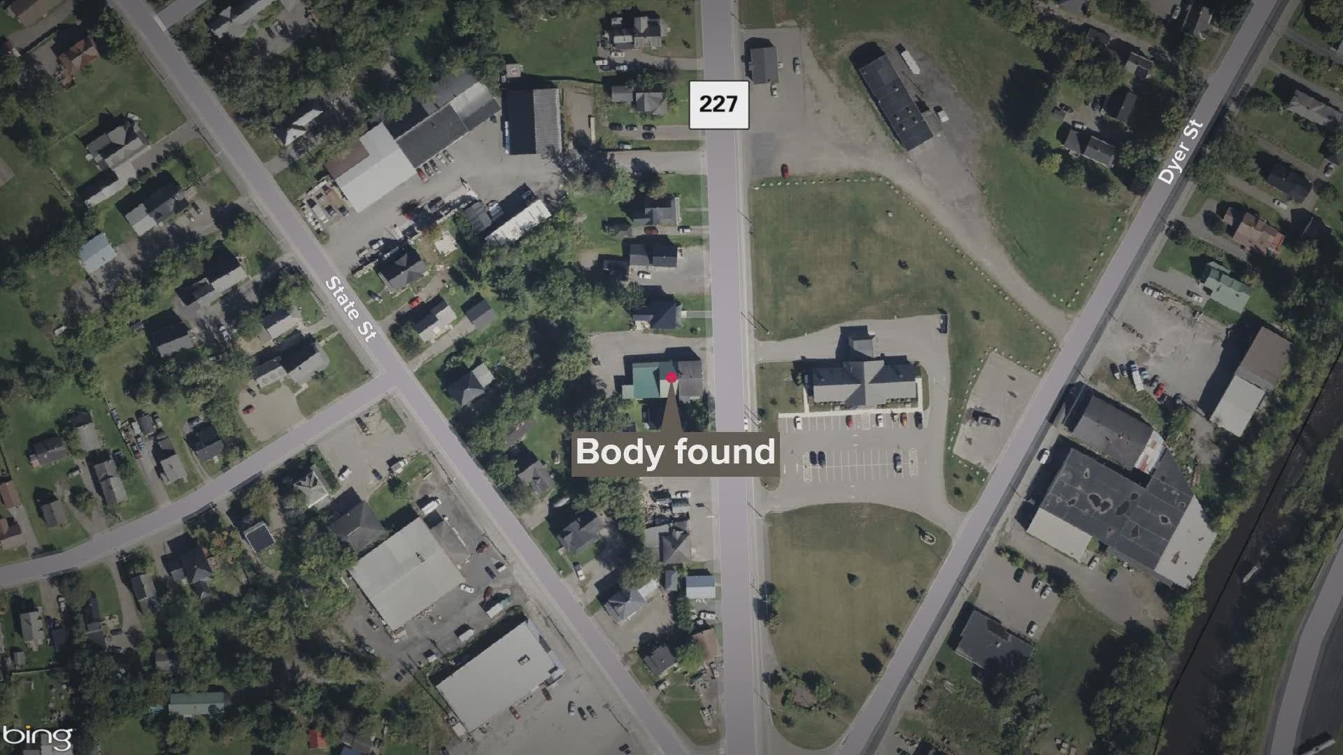 The body was found Thursday afternoon, authorities say.