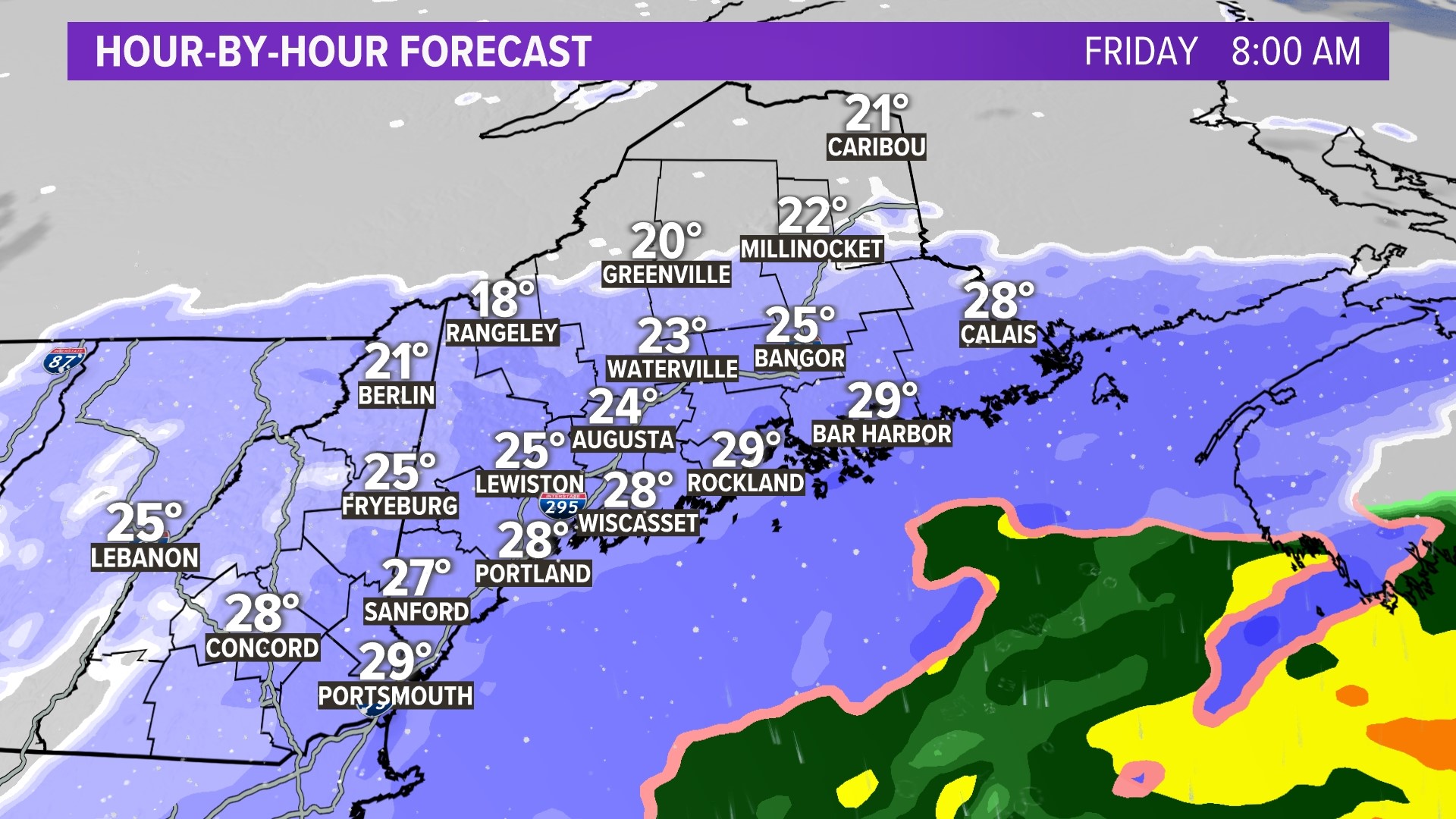 Snow begins early Friday morning, tough commute in Maine ...