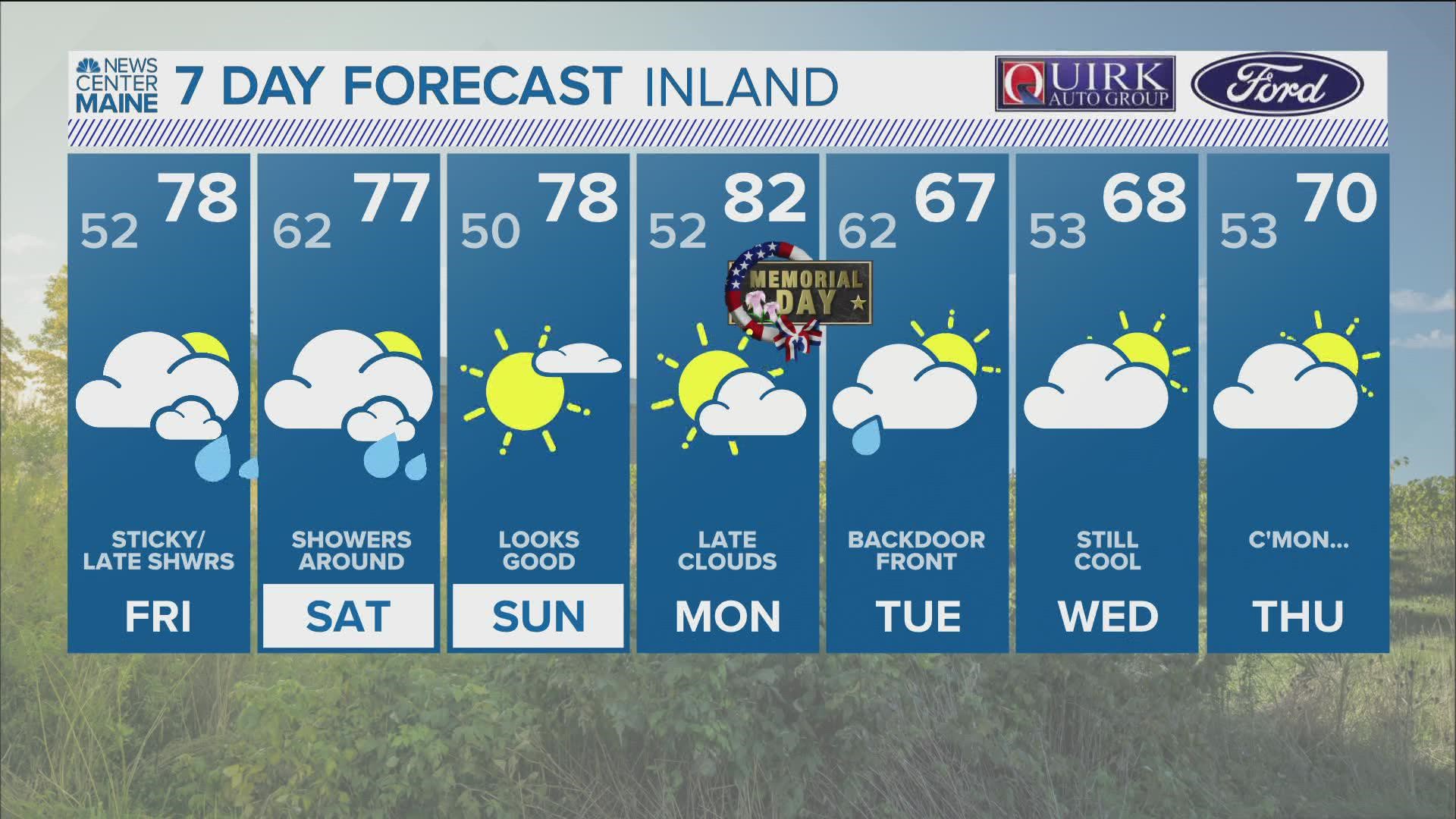 NEWS CENTER Maine Weather Video Forecast Updated 11:30pm Thursday, May 26th