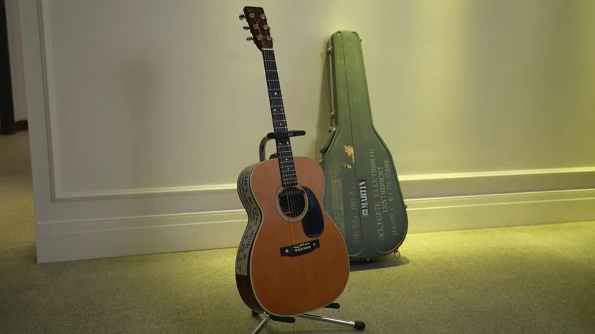 The 1974 Martin acoustic guitar has a price estimate of up to $500,000.