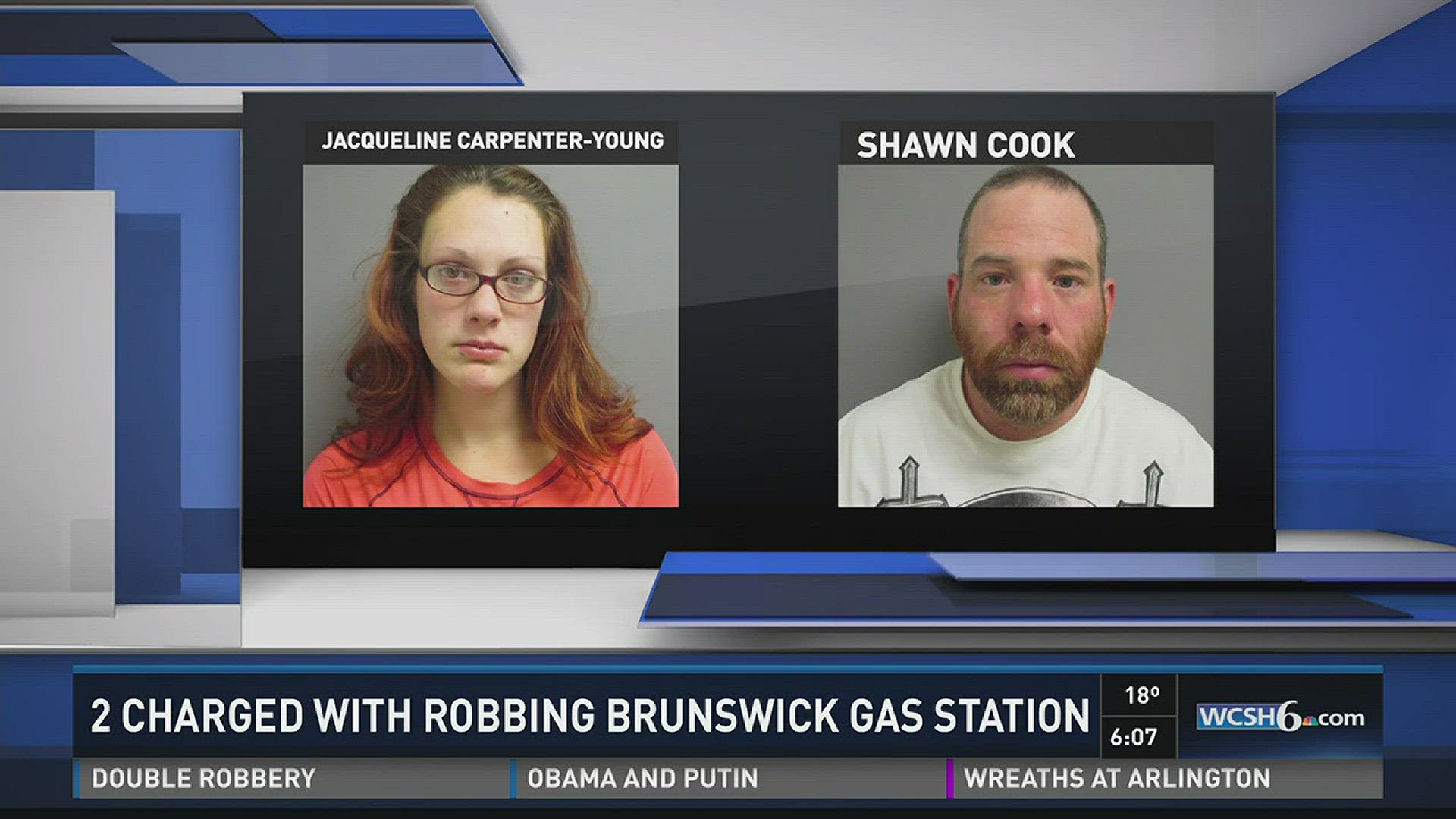 2 charged with robbing Brunswick gas station