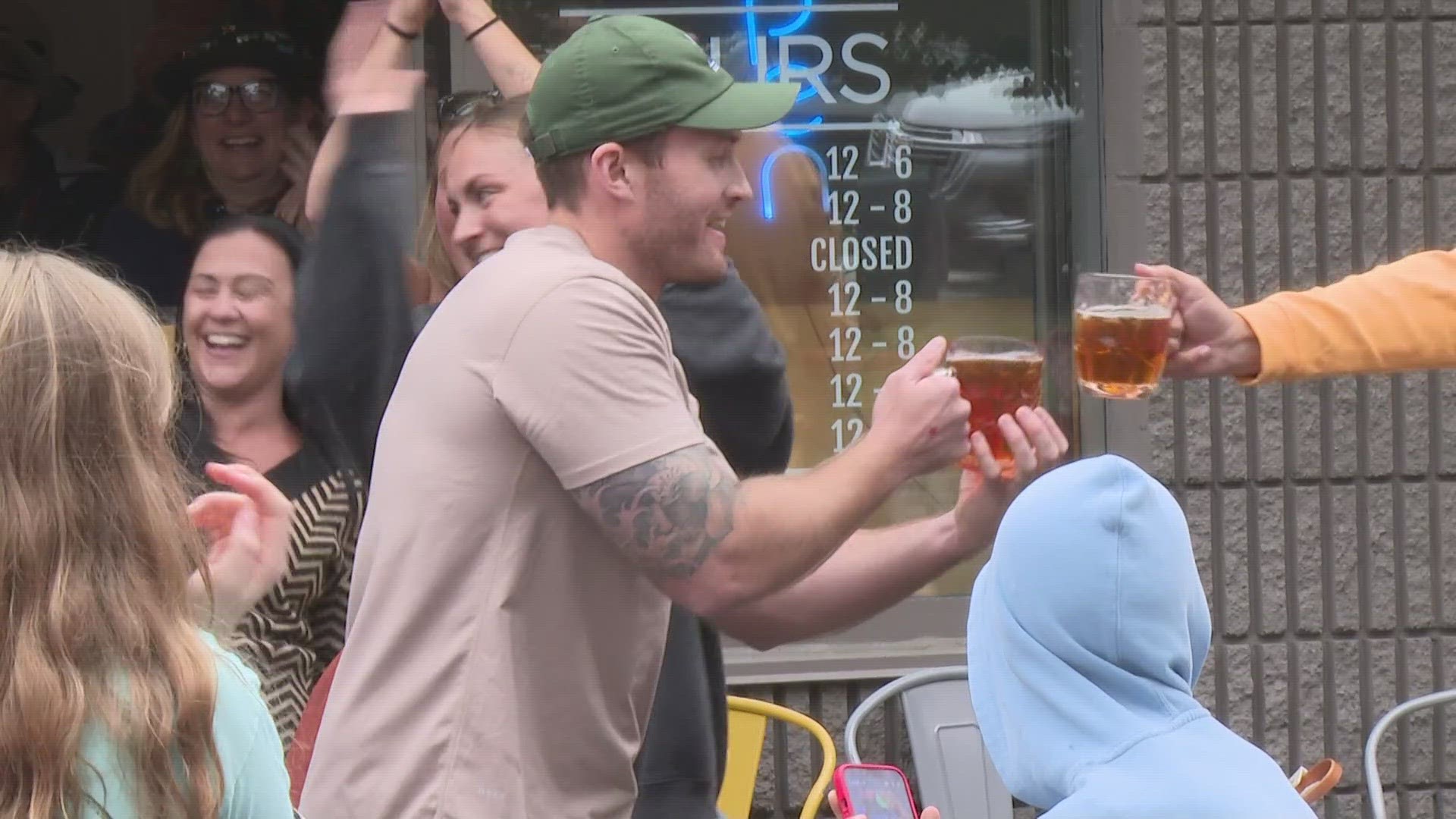 Foundation Brewing in Portland held it annual Oktoberfest celebration on the first official day of fall.