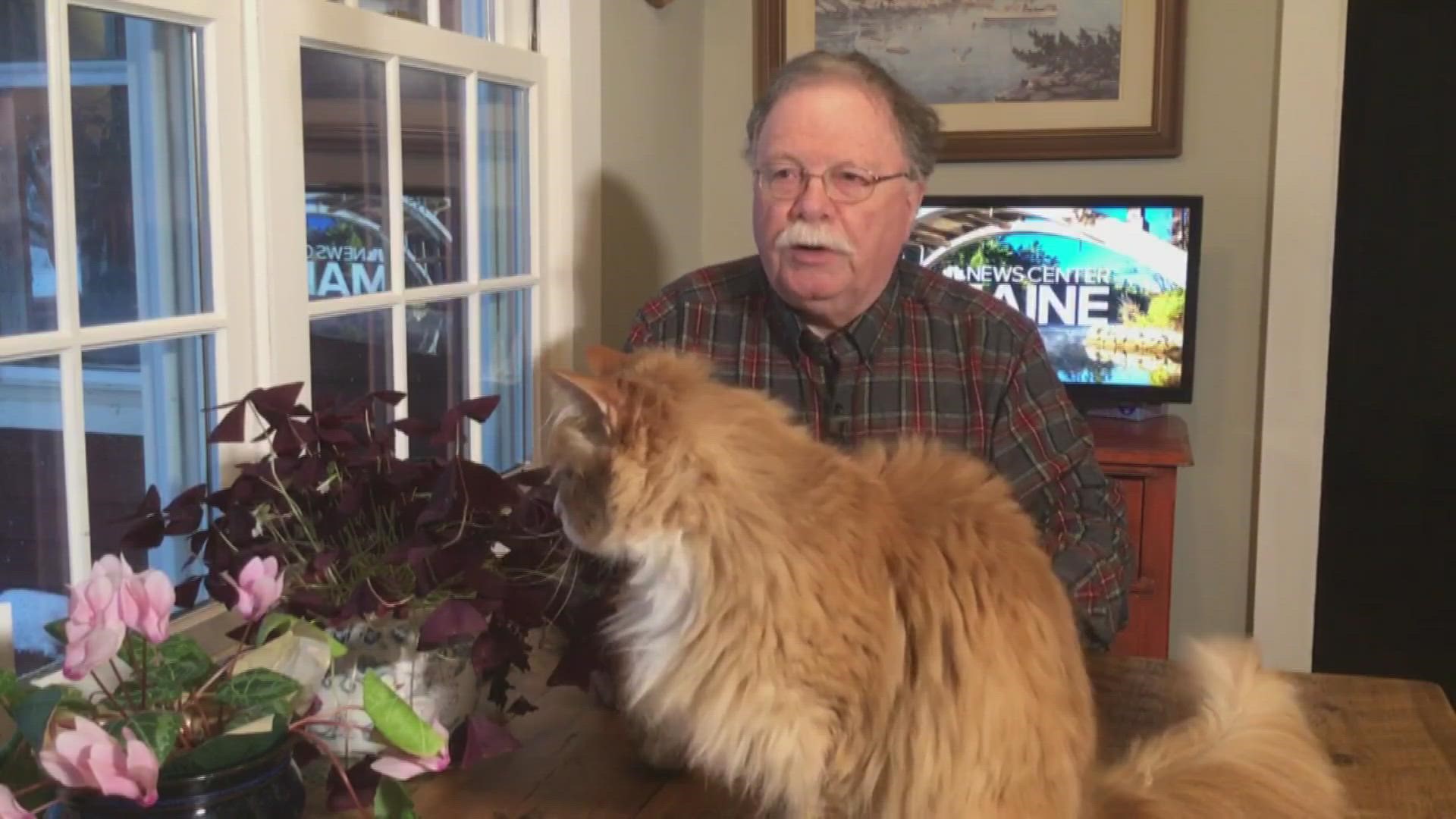 Don Carrigan and his furry companion, Junior, stopped by during NEWS CENTER Maine's weekend morning show Storm Center edition.