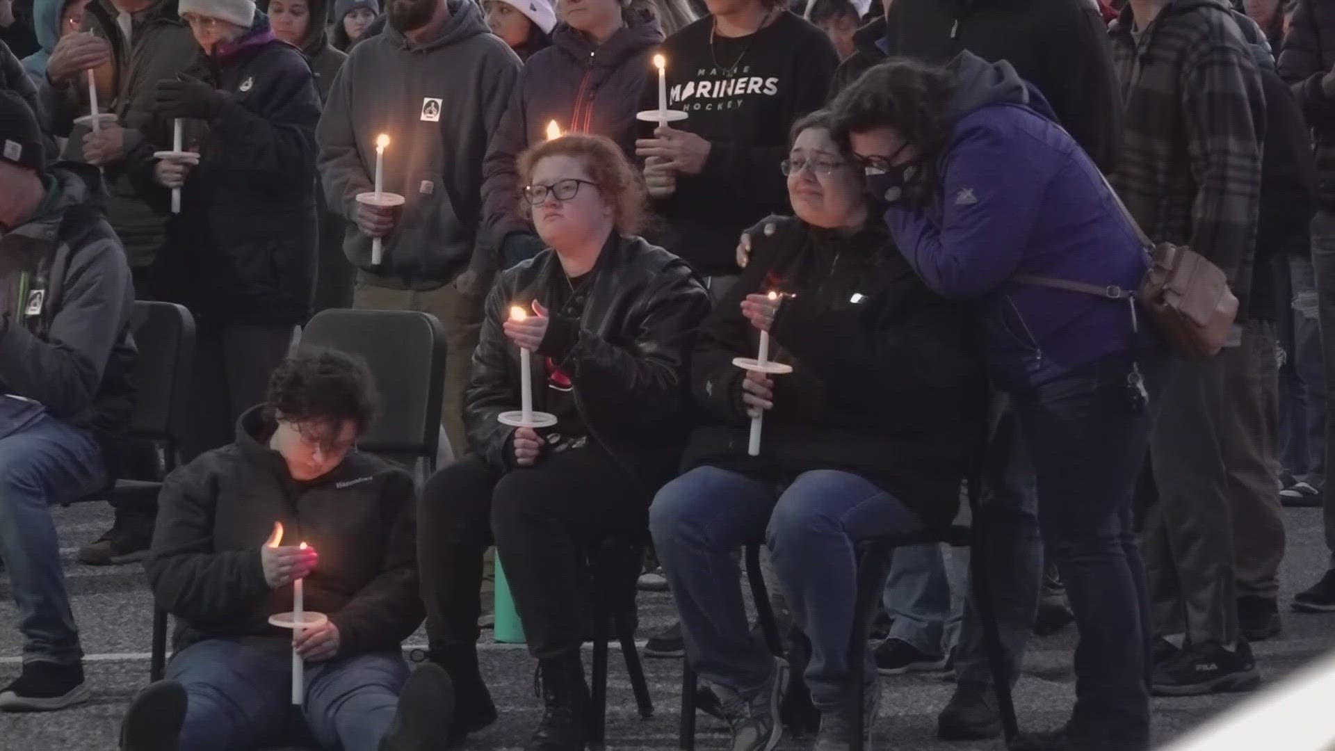 The vigil happened at Winthrop High School, serving as a poignant moment of remembrance and the beginning of the healing process.