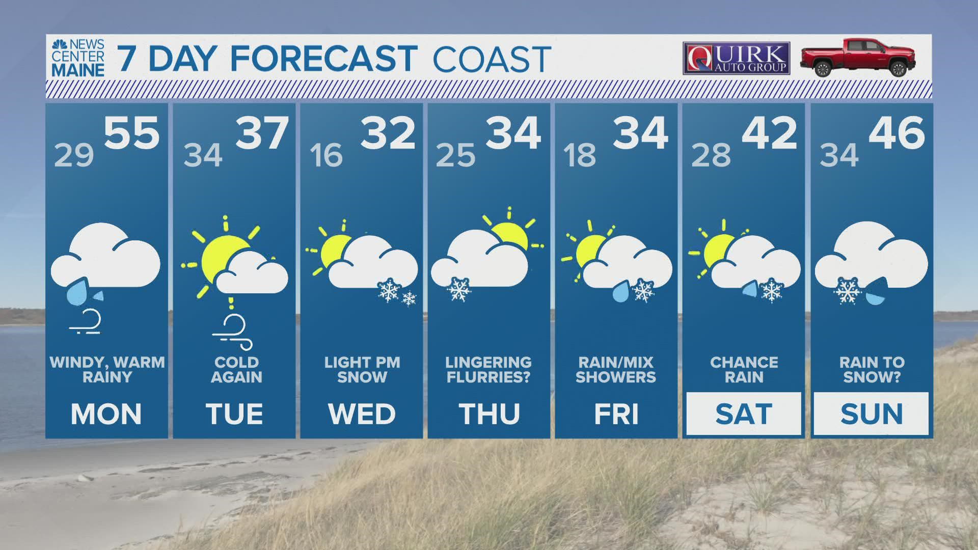 NEWS CENTER Maine Weather Video Forecast. Updated Sunday December 5, 2021 at 11pm.