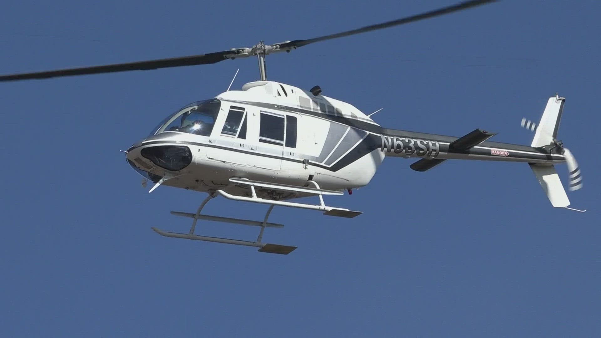 On Tuesday, Central Maine Power inspected its transmission lines by helicopter to ensure their system is working properly.