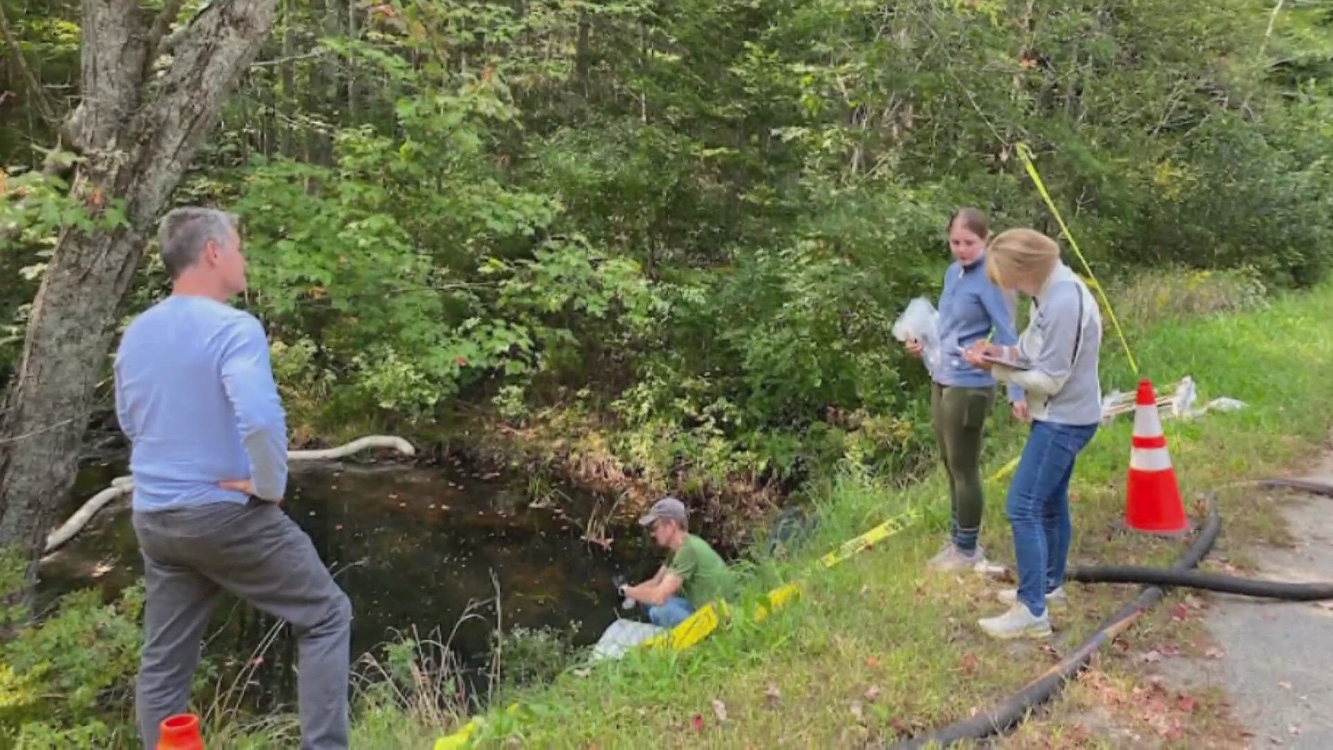 The scientists are investigating what levels of the "forever chemicals" are being released into waterways that eventually flow into Casco Bay.