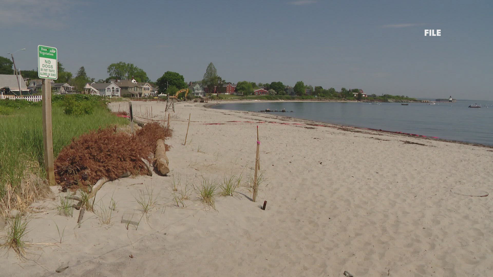 The Department of Environmental Protection said it added the South Portland beach to its list due to "elevated bacteria levels."