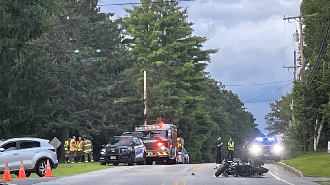 1 hospitalized after Windham motorcycle crash