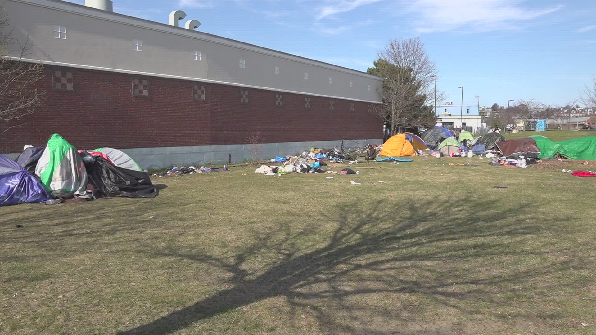 The city says the encampment needs to come down because of health and safety concerns for residents and the public.