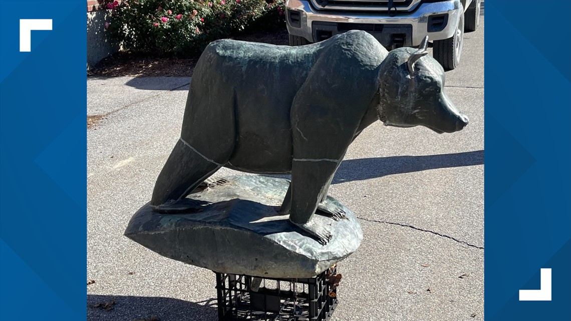 Bronze bear statue at UMaine among cases being investigated