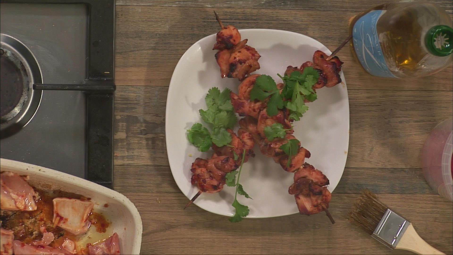 Sambal Chicken Skewers Recipe