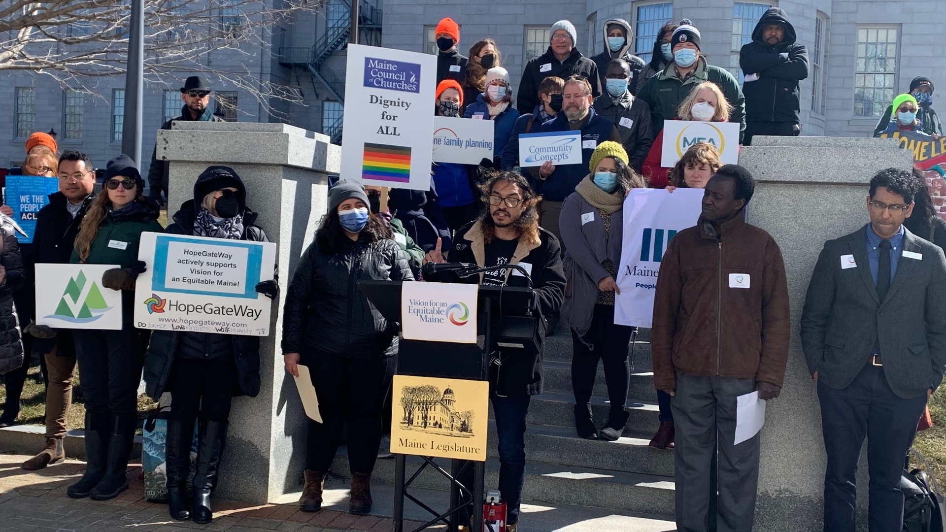 A group of nonprofits held a news conference Tuesday to encourage legislators to vote in favor of dozens of bills that would promote equity.