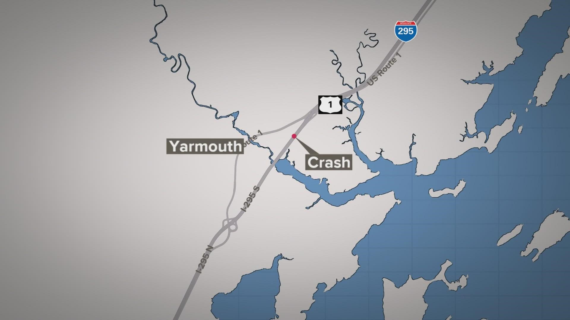 The motorcyclist was reportedly traveling north in the southbound lane when the crash occurred.