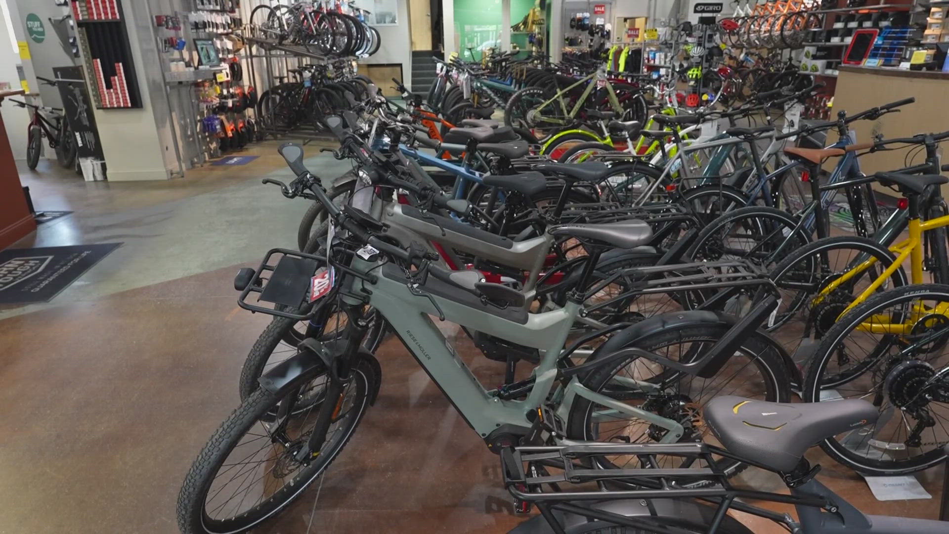 Two Portland shops expected to sell hundreds of used bikes to crowds of customers at annual swaps.