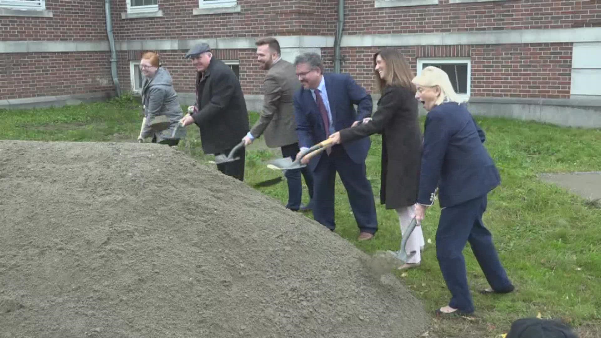 Governor Janet Mills and Speaker of the House Ryan Fecteau joined officials from Skowhegan and Kennebec Valley Community Action Program for the groundbreaking event.