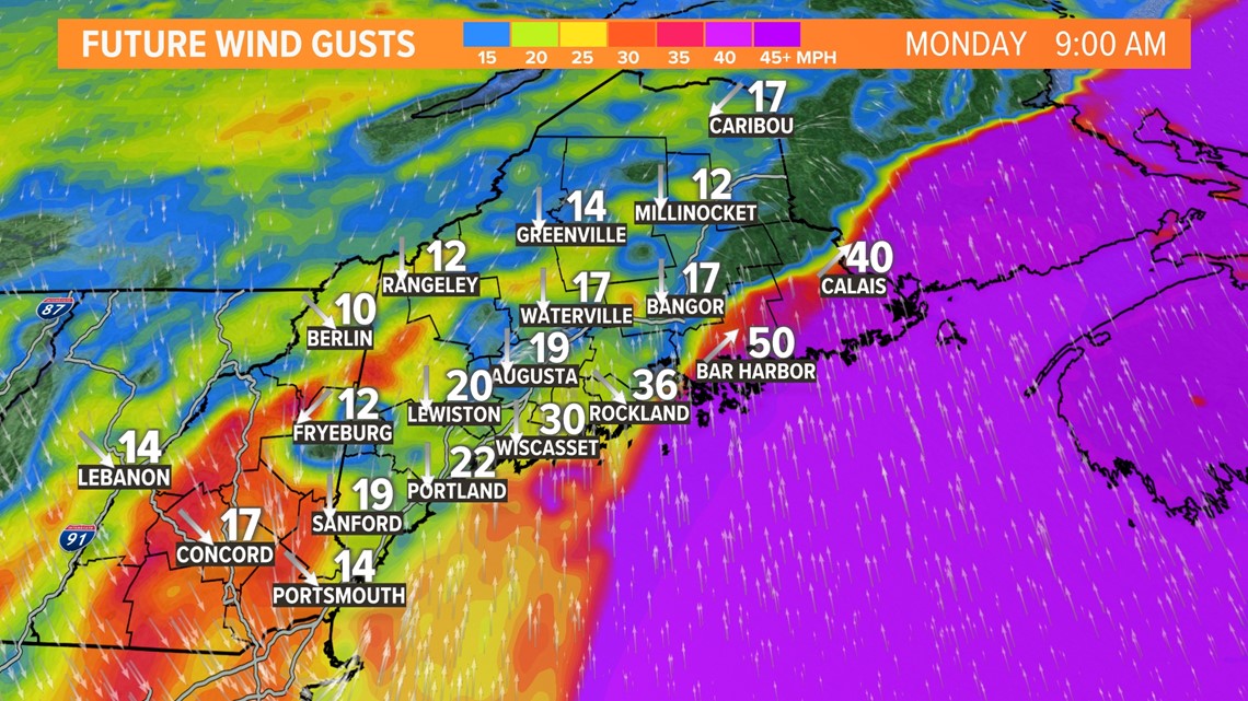 Torrential Rain for the Monday Morning Commute in Maine