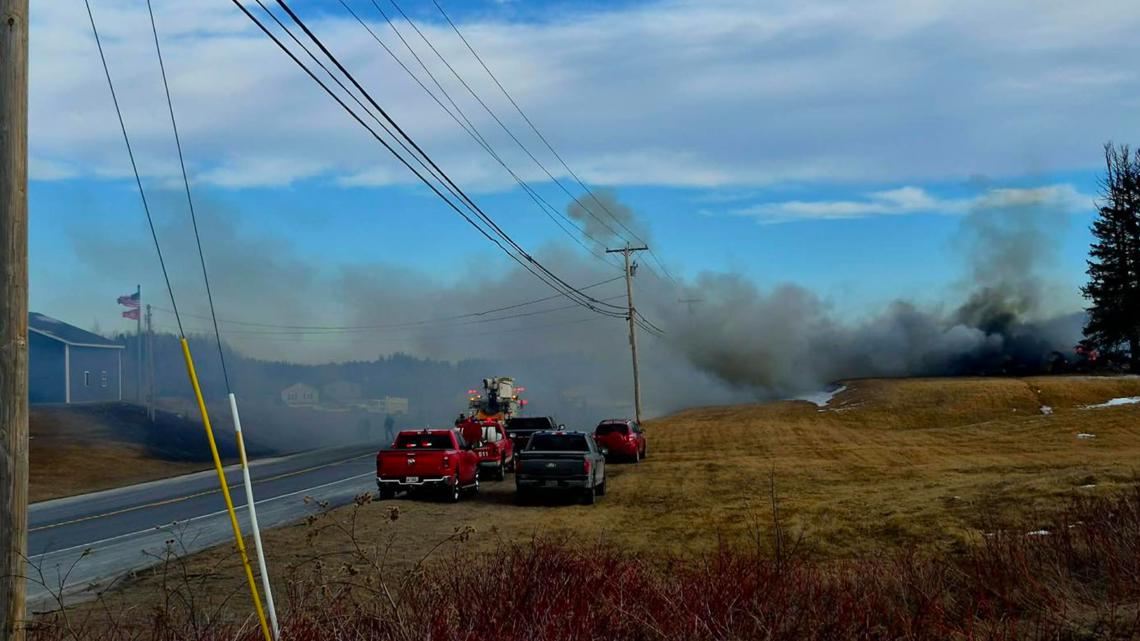 Firefighters battle house fire in Westfield, which quickly spread to ...