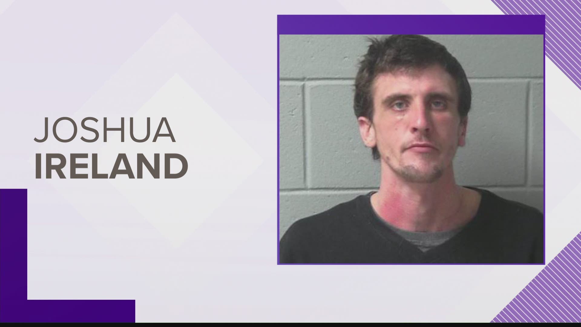 Two officers were allegedly punched by the man they were arresting, Joshua Ireland, who police say robbed the Corner Store convenience store.