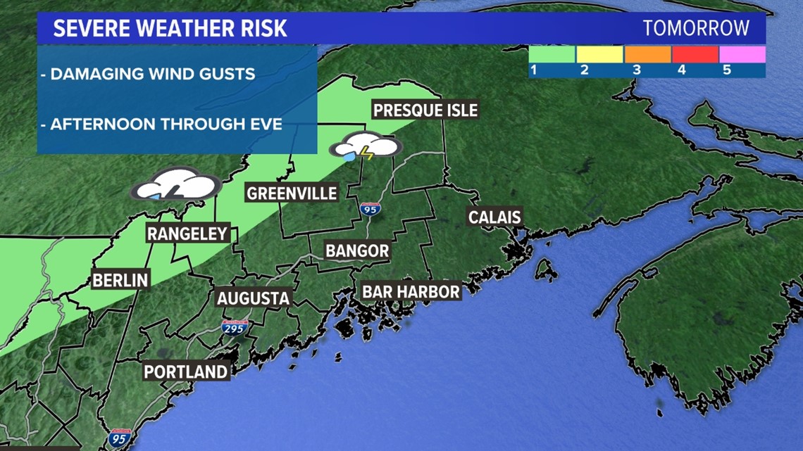 Gusty winds primary threat for Maine storms on Tuesday ...