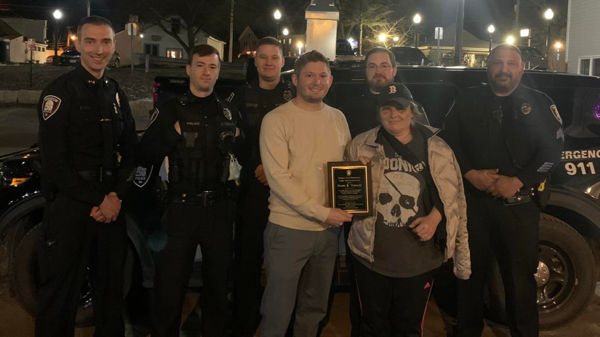 Bridgton police award man after stopping 'brutal' attack