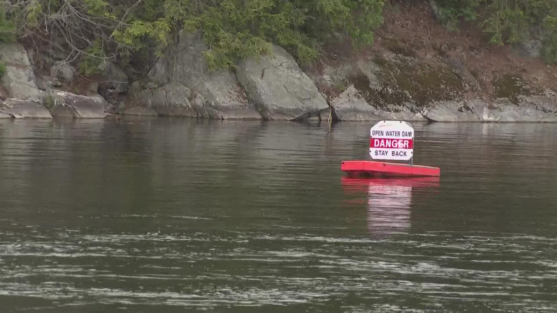 Brookfield Renewable, Maine's largest dam owner, is stringing plastic buoys near its 38 dams in the state.