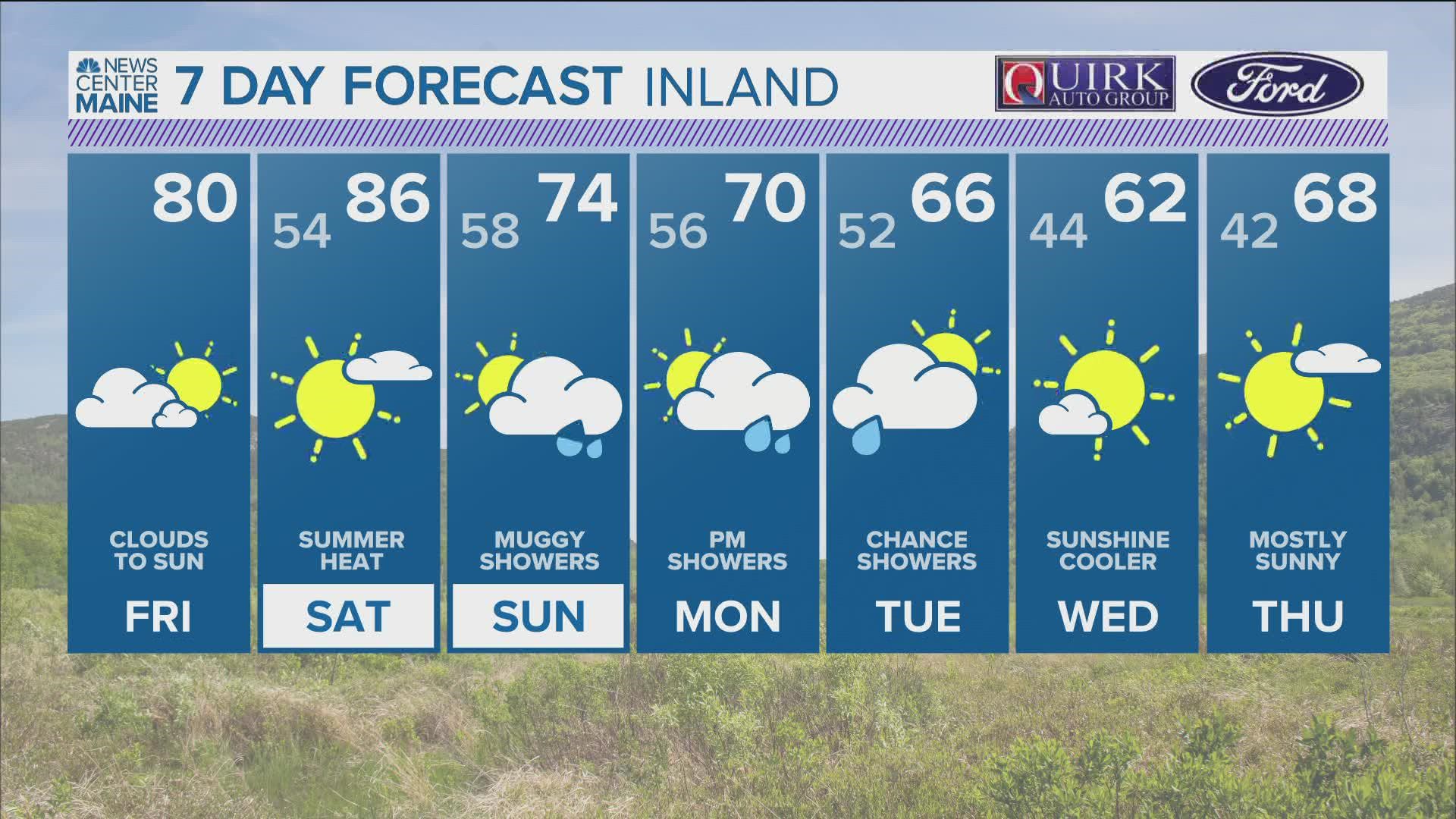 NEWS CENTER Maine Weather Video Forecast Updated 12:30pm Friday, May 13th