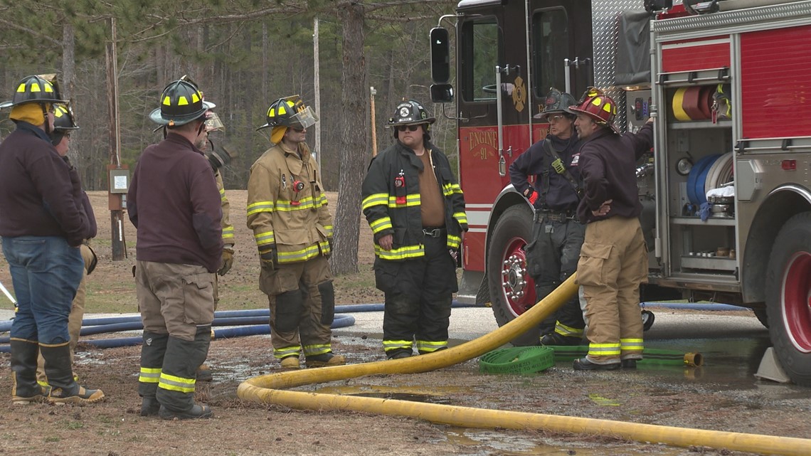 Western Maine fire departments train together