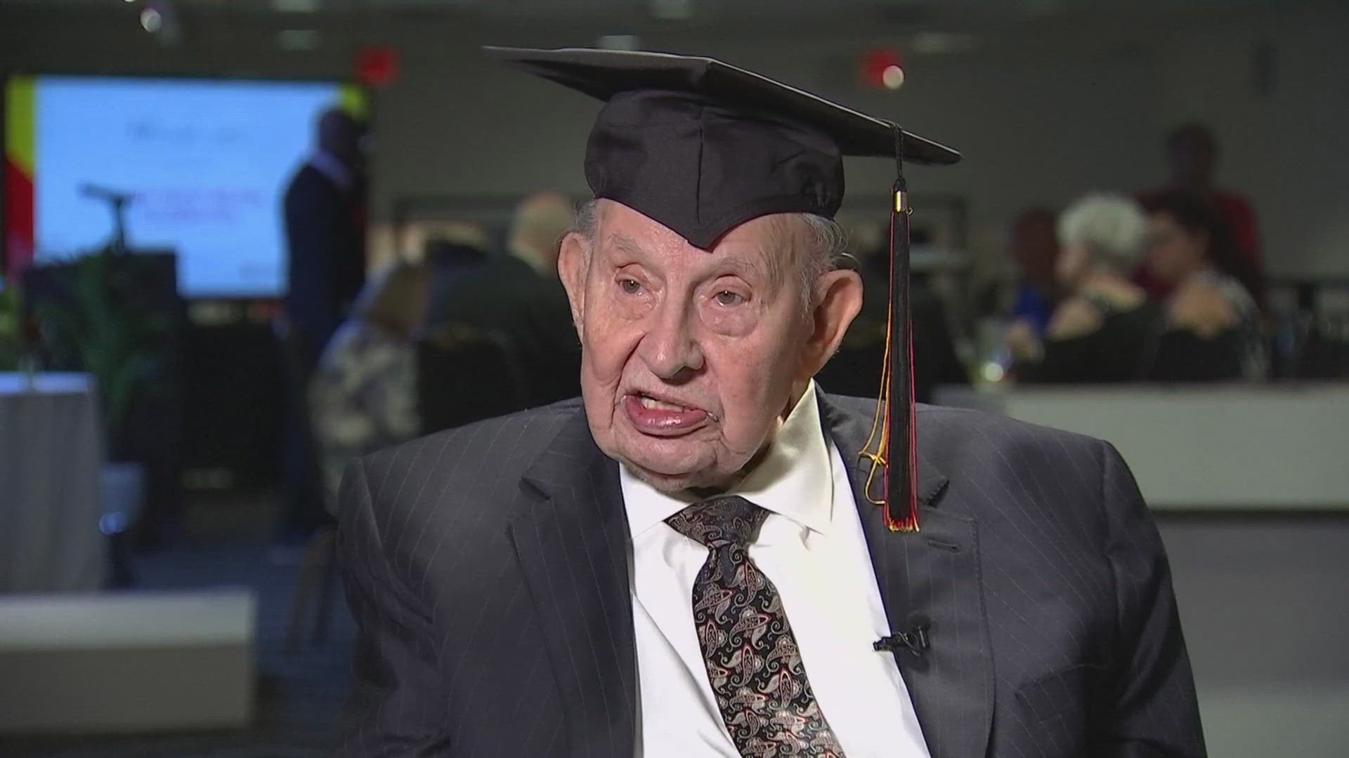 Jack Milton graduated back in 1968 but never got his diploma because he was serving in Vietnam.