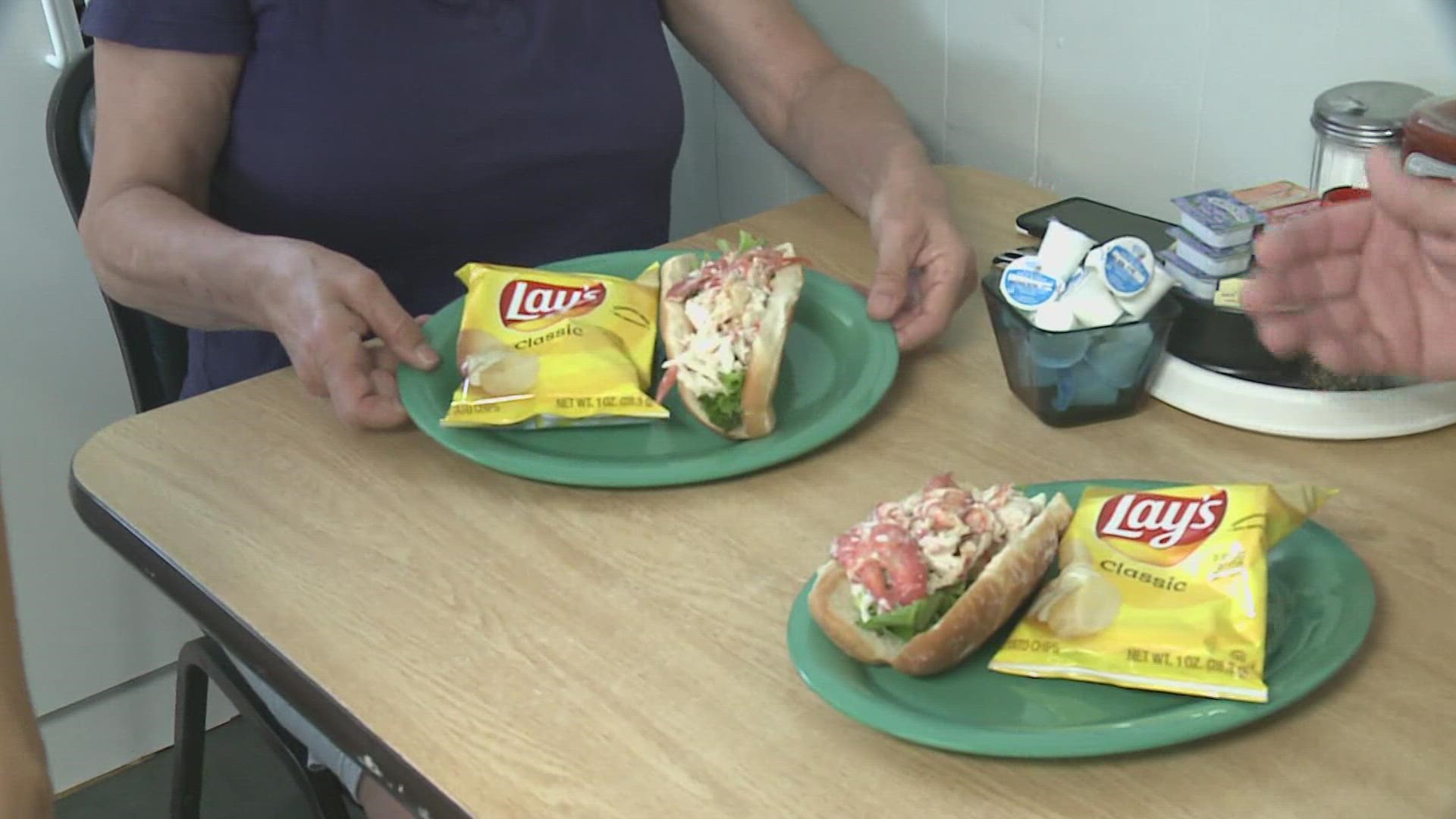 Deb Thibault of Deb's Bristol Diner hopes to help her community by offering lobster rolls for $14.99 for a limited time.