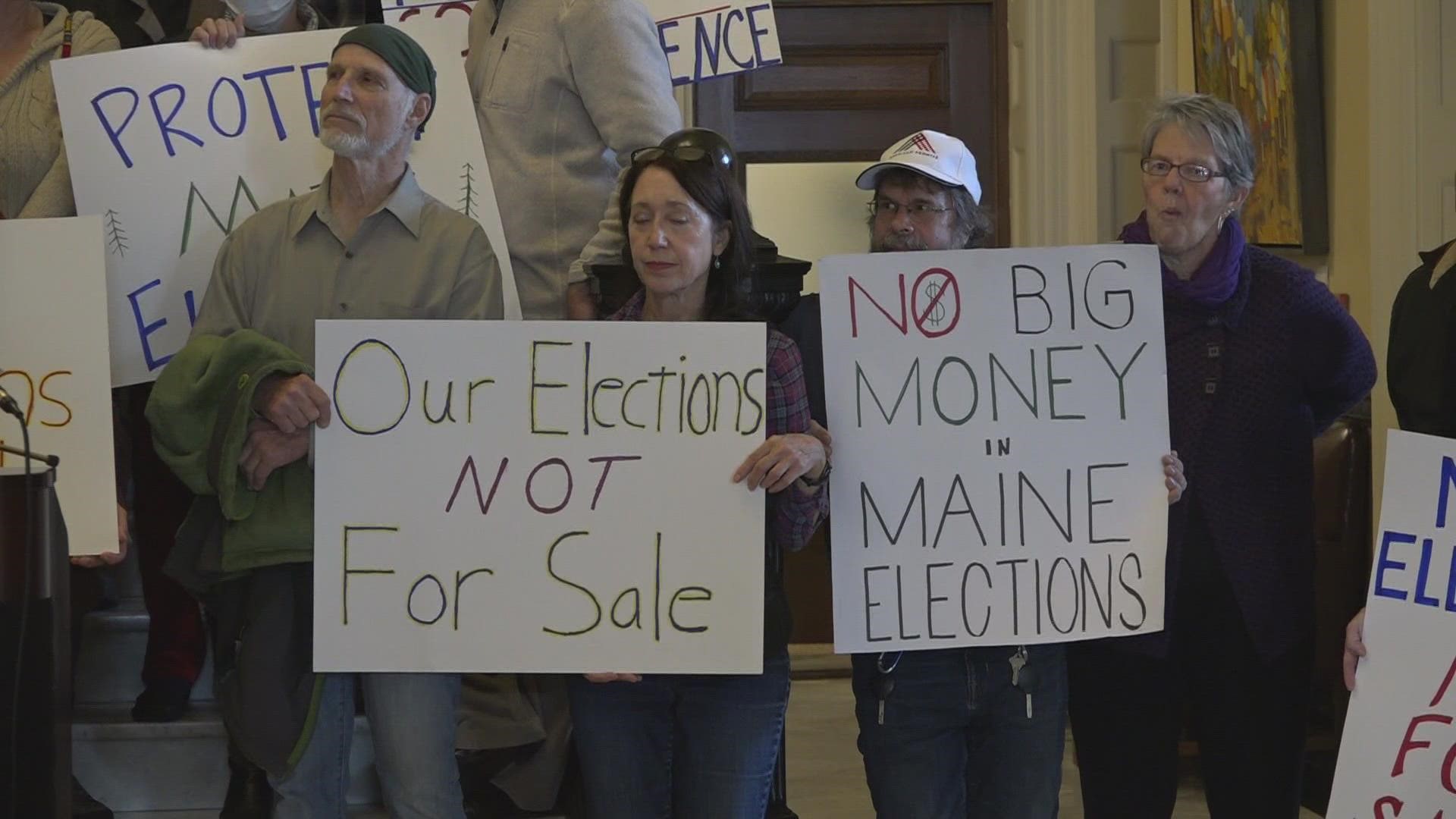 More than 80,000 Maine voter signatures were submitted Tuesday morning to the Secretary of State.