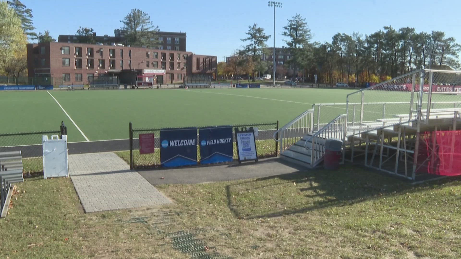 Bates defeated Johnson & Wales University 7-0 Wednesday night. It marks the field hockey program’s first-ever NCAA tournament win.