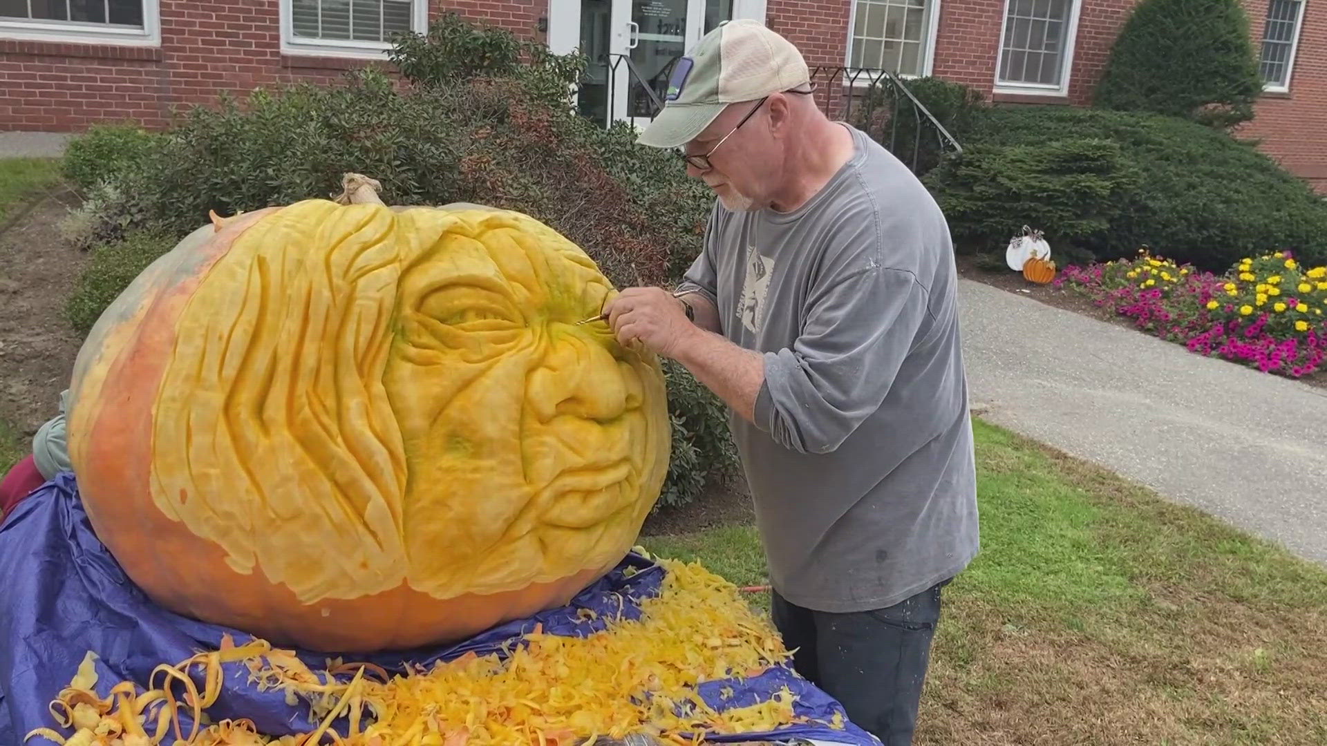 The fall tradition features lots of giant pumpkins. The festival is bringing back the pumpkin drop for the first time since 2019.