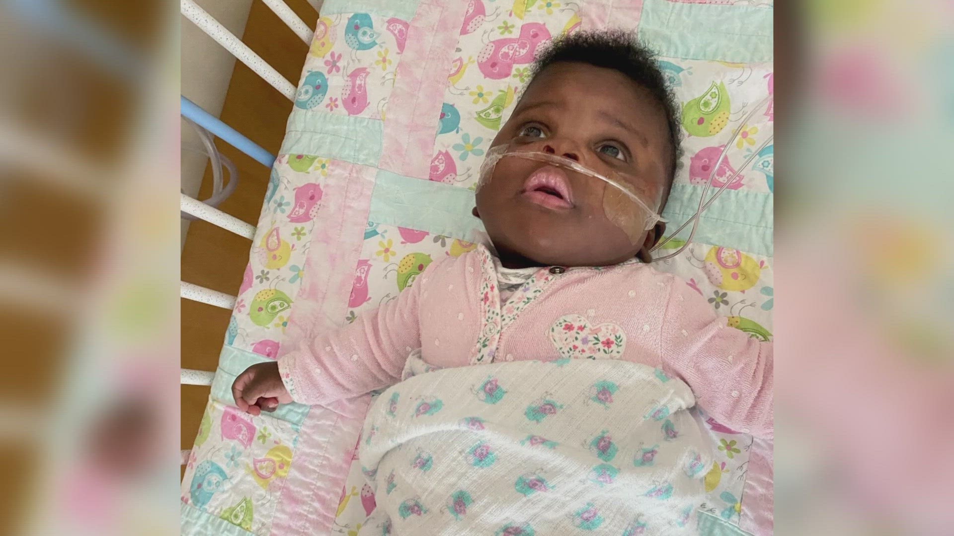 She was born in July, when her mother was only 22 weeks pregnant. At the time, she weighed just 1 pound, 2 ounces. She spent more than seven months at a hospital.