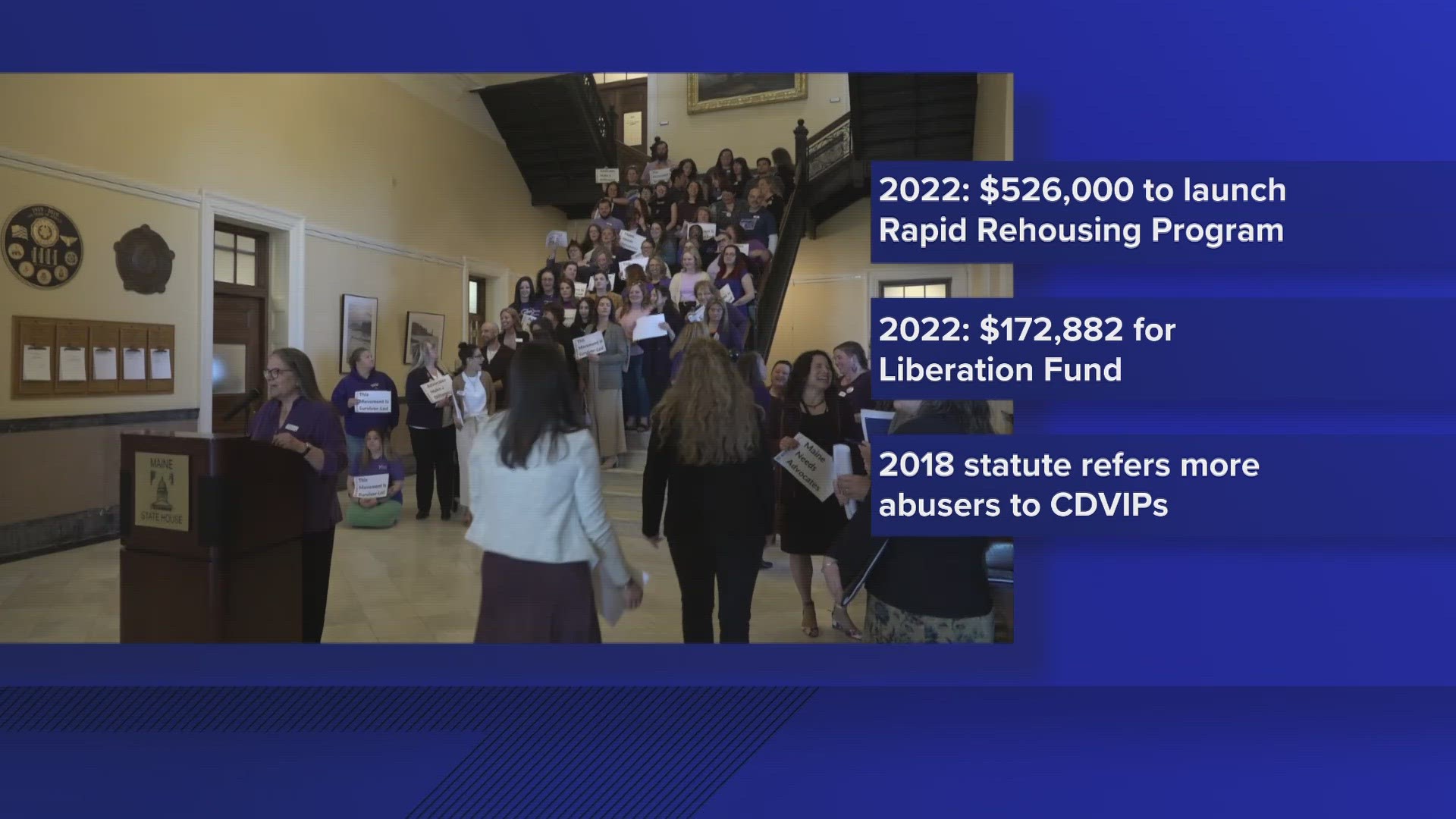 According to the Maine Coalition to End Domestic Violence, there were more than 12,000 people who reported experiencing domestic abuse in 2022.