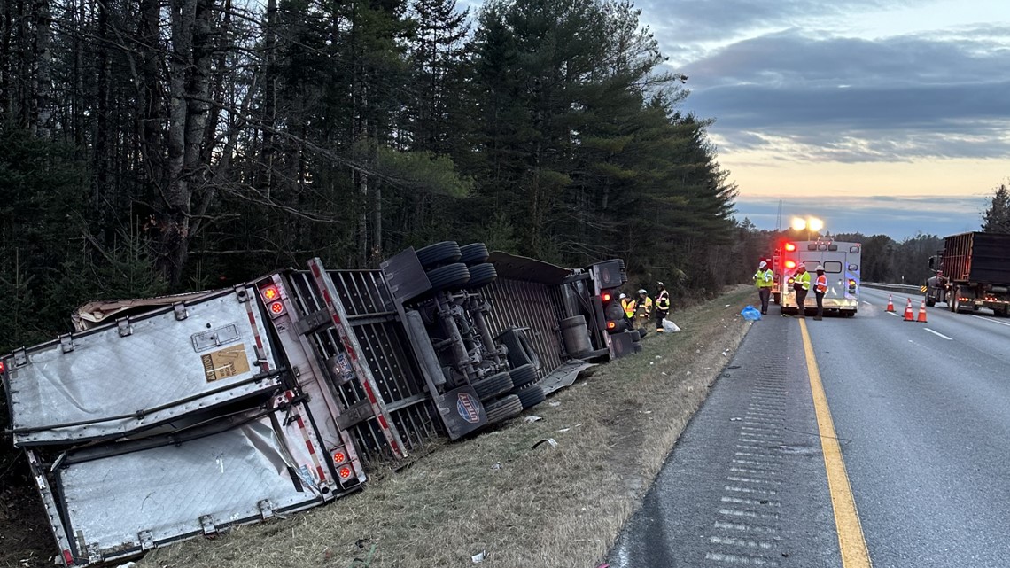 FL Driver Injured After Tractor-trailer Overturns On I-95 In Etna ...