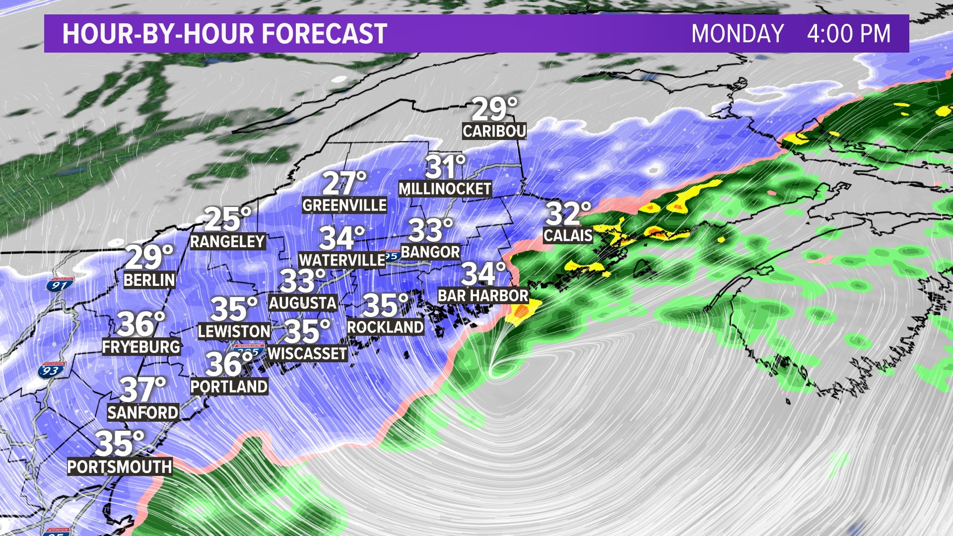 Storm on the way at the start of the week Sunday into Monday ...