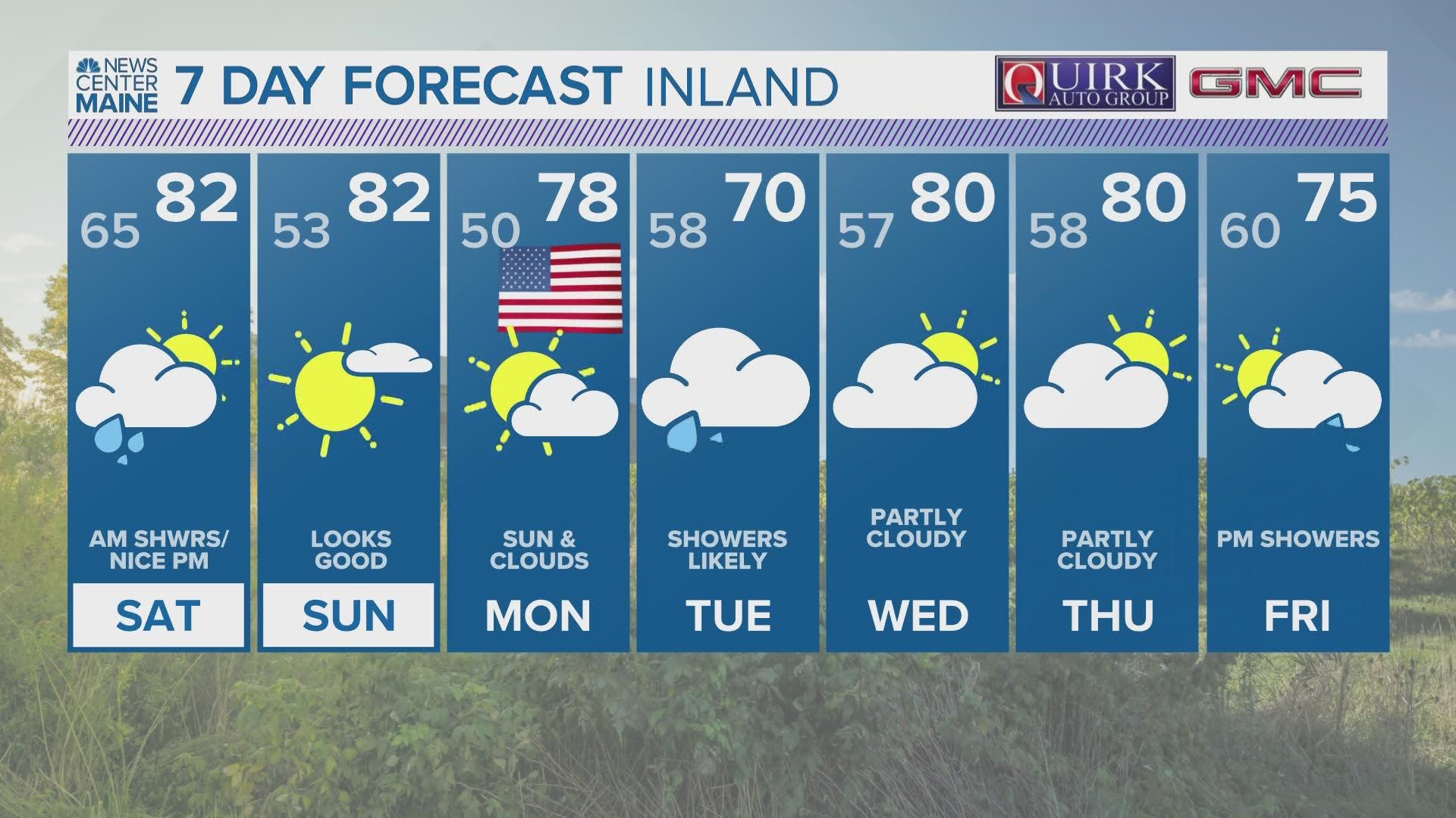 NEWS CENTER Maine Weather Video Forecast Updated 6:30pm Friday, July 1st