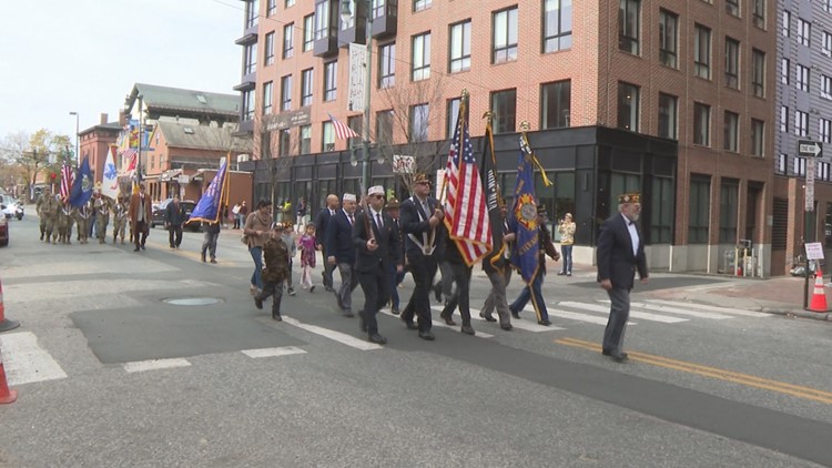 Veterans Day parade marches through Portland