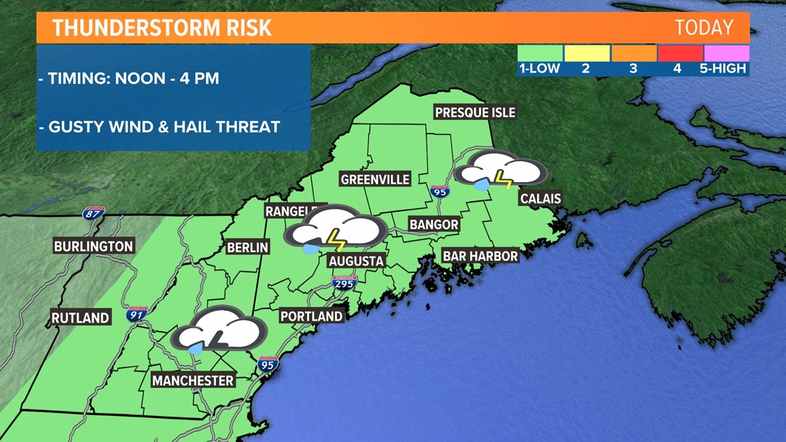 Friday T-Storm Threat in Maine | newscentermaine.com