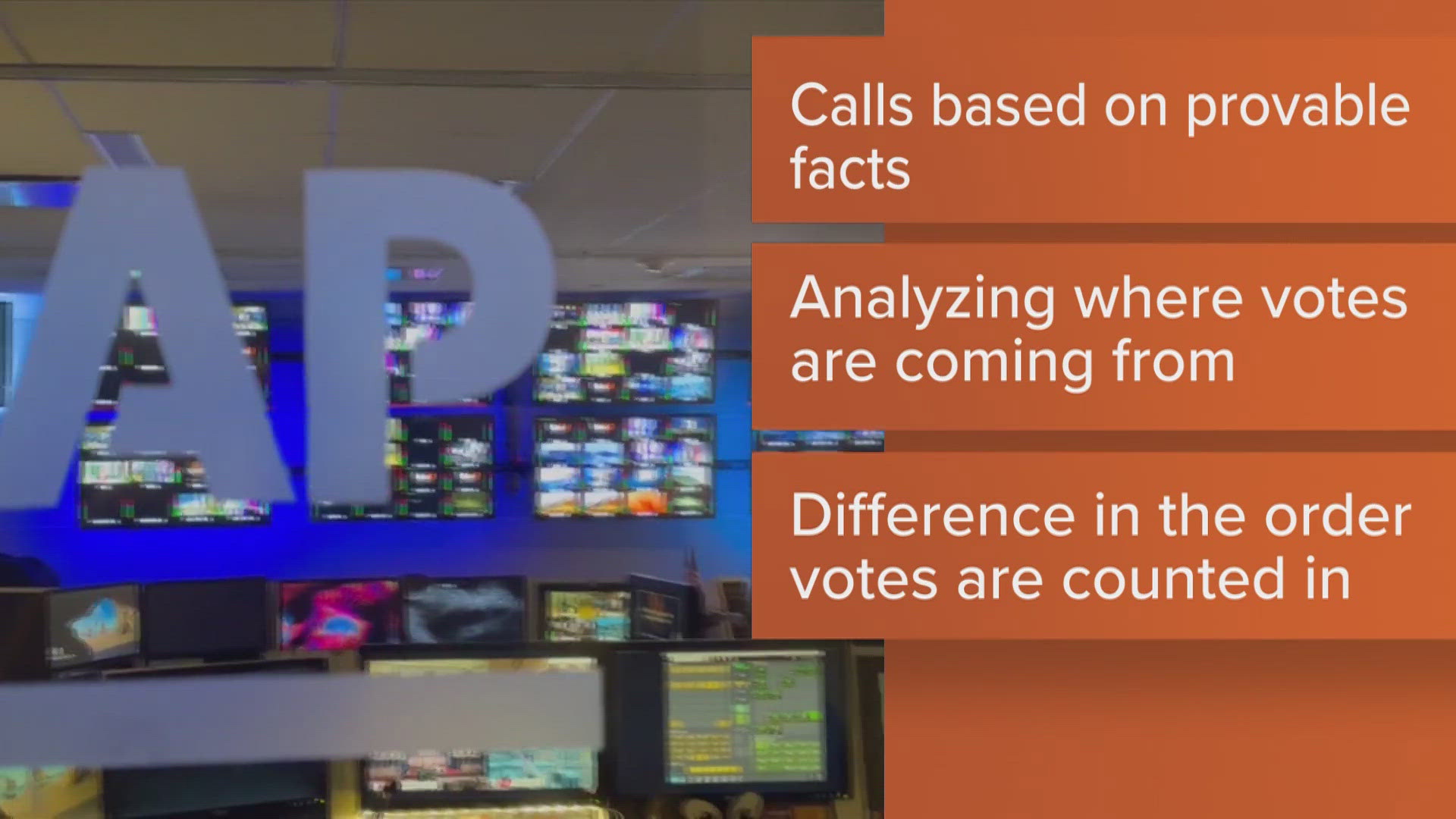 According to the AP, race calls are based on "provable facts."