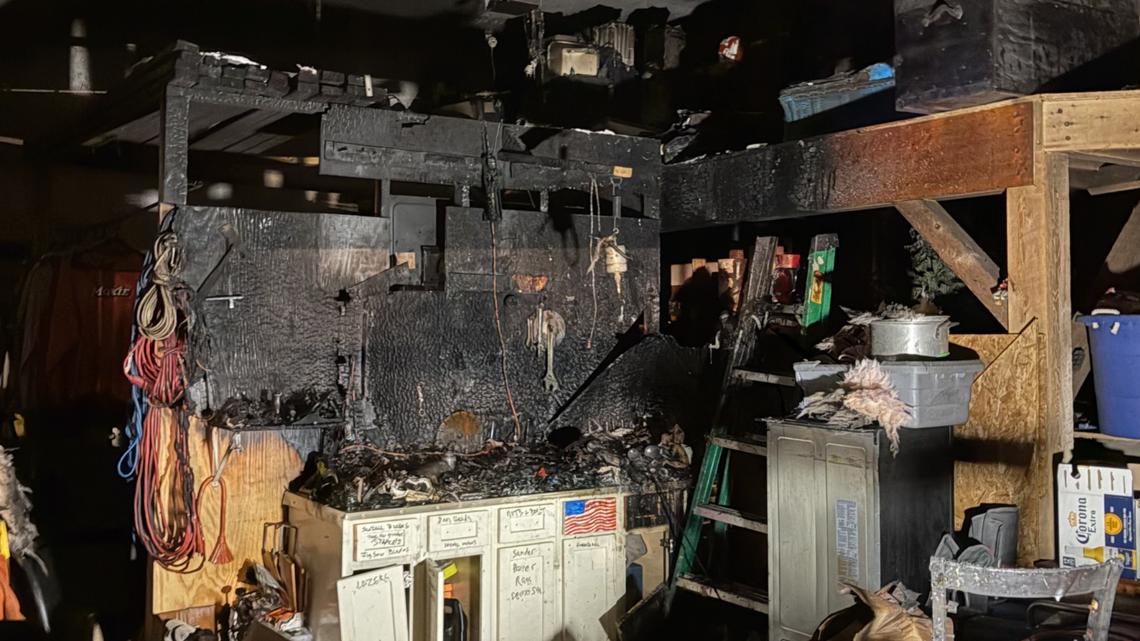 Lisbon garage fire quickly contained; home remains livable